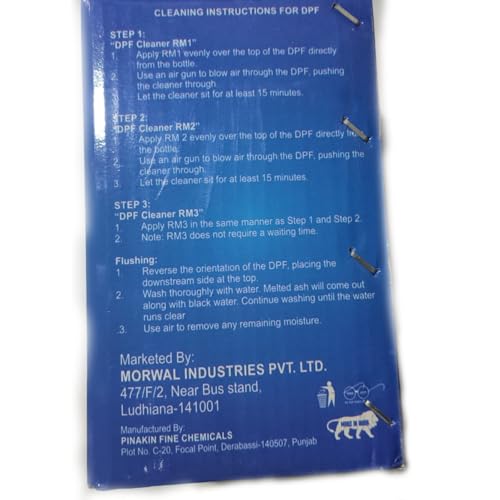 XRS DPF Cleaner Kit packaging instructions